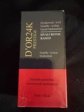 D'OR24K Prestige Hyaluronic Acid Moisturizer - Black & Red